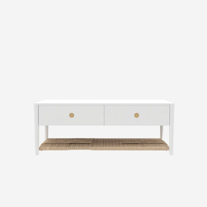 Alpine Furniture - Cleo Coffee Table, Coconut Milk - 2620WHT-61 view 2