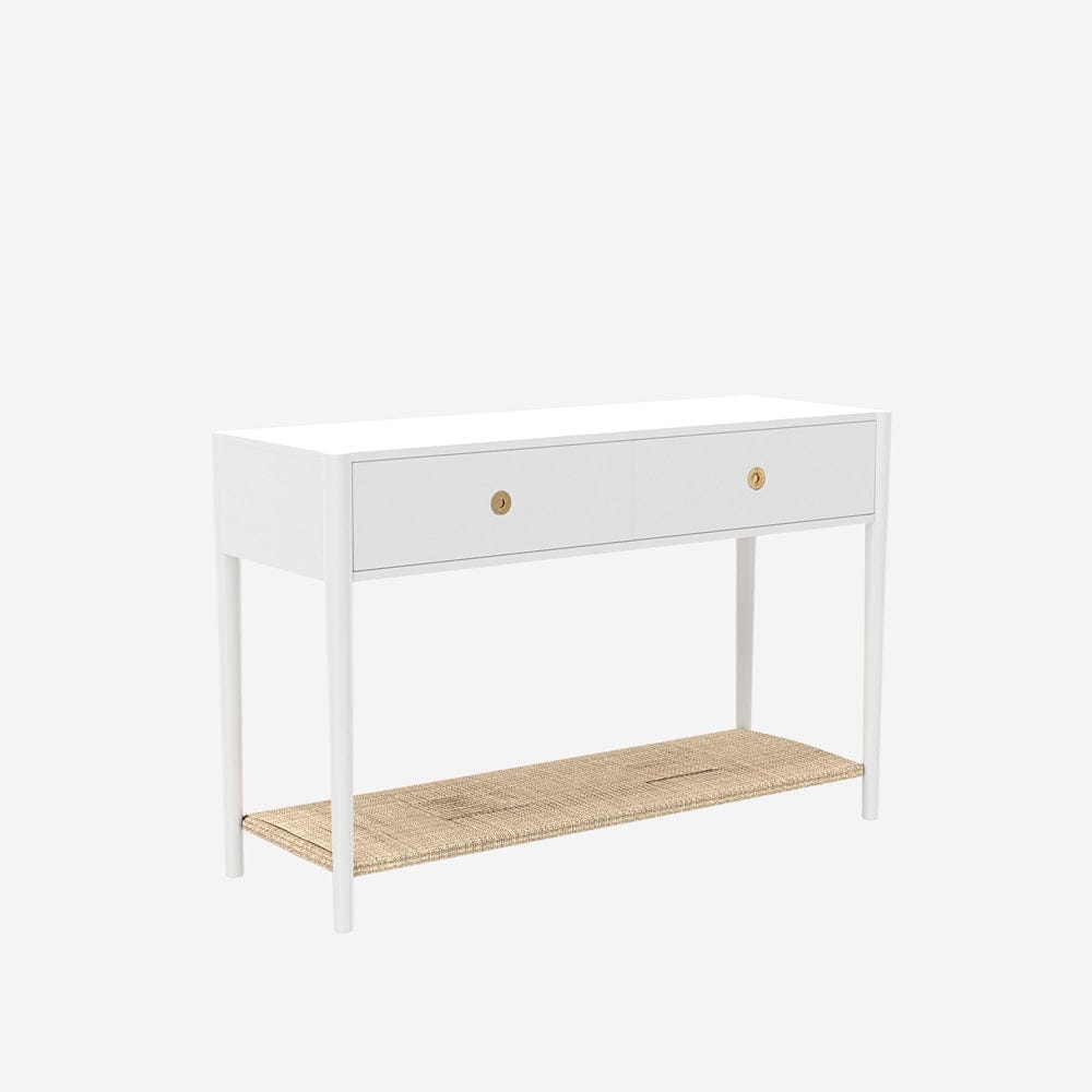Alpine Furniture - Cleo Console Table, Coconut Milk - 2620WHT-63 view 1