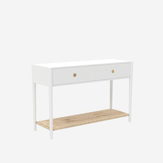 Alpine Furniture - Cleo Console Table, Coconut Milk - 2620WHT-63 view 1