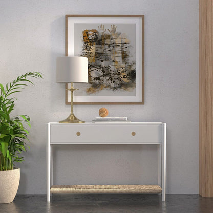 Alpine Furniture - Cleo Console Table, Coconut Milk - 2620WHT-63 view 6