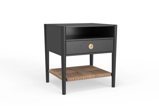 Alpine Furniture - Cleo Nightstand, Charcoal Gray - 2620-02 veiw 1