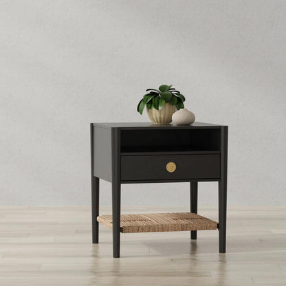 Alpine Furniture - Cleo Nightstand, Charcoal Gray - 2620-02 veiw 6