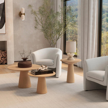 Alpine Furniture - Cove 20in End Table, Natural - 3859NAT-20 view 6