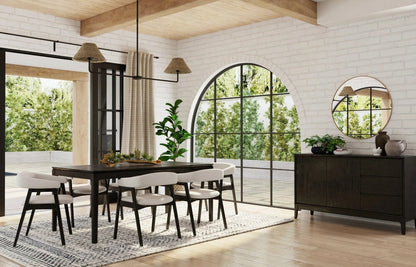 Alpine Furniture - Cove Rectangular Dining Table, Vintage Black - 3859-72 view 8