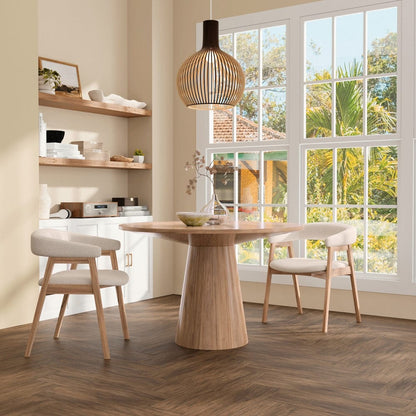 Alpine Furniture - Cove Round 47" Dining Table, Natural - 3859NAT-47 view 4