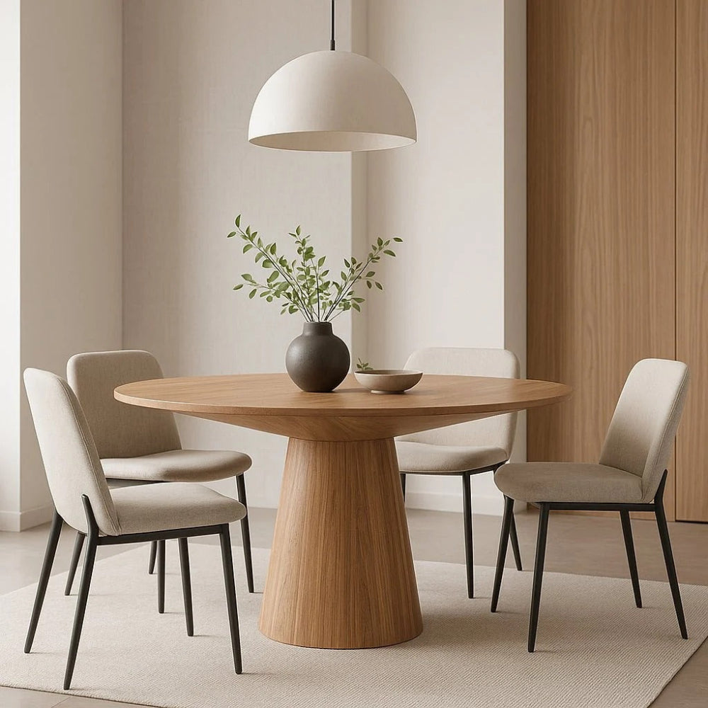 Alpine Furniture - Cove Round Dining Table, Natural - 3859NAT-01 view 6
