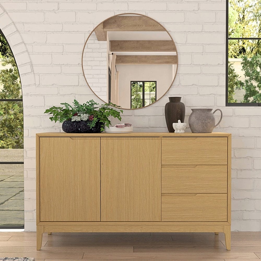 Alpine Furniture - Cove Server, Light Oak - 3859OAK-06 view 6