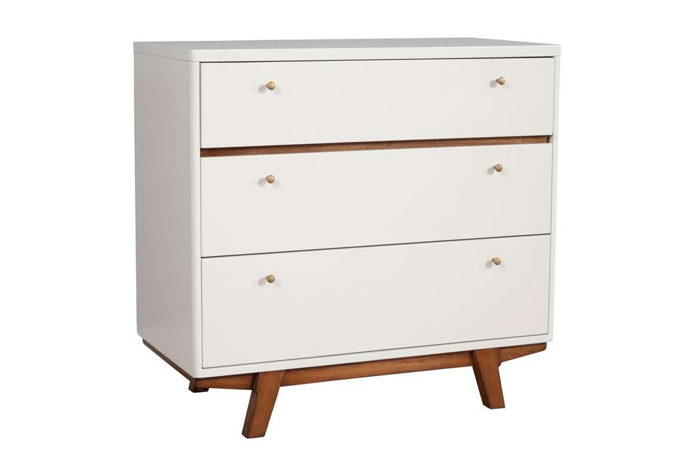 Alpine Furniture - Dakota 3 Drawer Small Chest - 1974-04 veiw 3