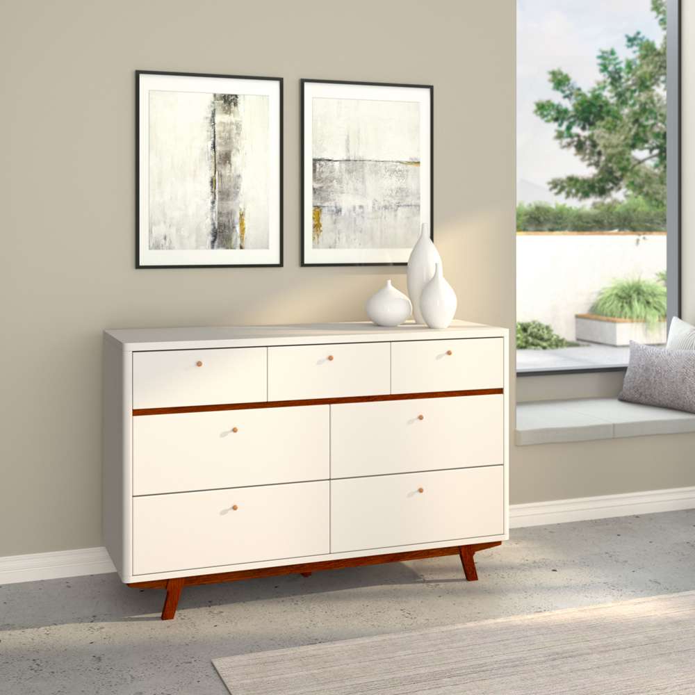 Alpine Furniture - Dakota 7 Drawer Dresser - 1974-03 veiw 1