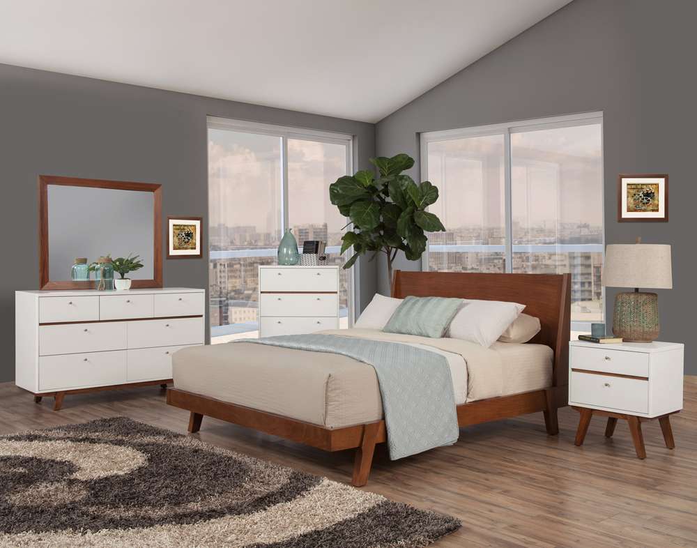 Alpine Furniture - Dakota California King Platform Bed - 1974-07CK view 8