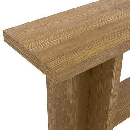 Alpine Furniture - Donte Console Table, Oak - 6798OAK-63 view 5