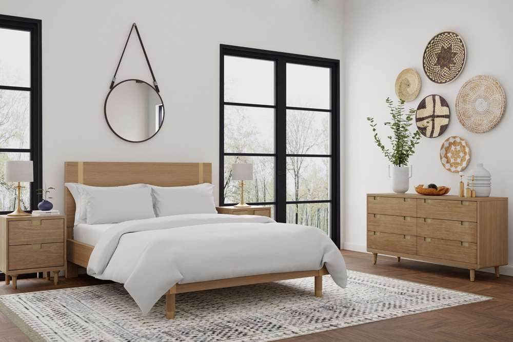Alpine Furniture - Easton Full Size Platform Bed - 2088-08F veiw 7