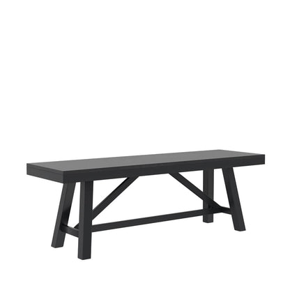 Alpine Furniture - Eleanor Bench, Black - 3466BLK-03 view 1