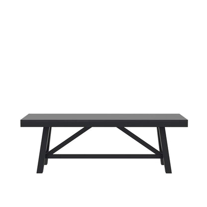 Alpine Furniture - Eleanor Bench, Black - 3466BLK-03 view 2