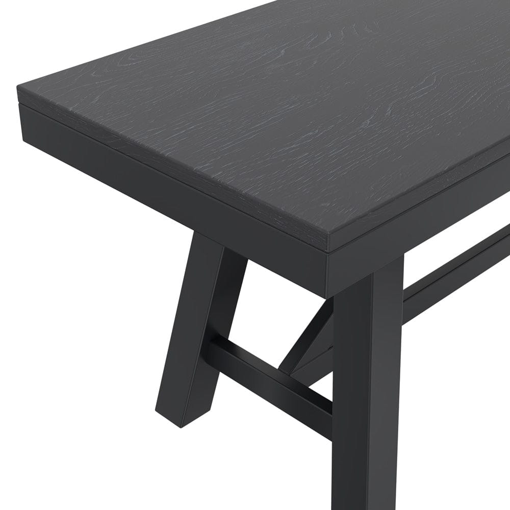 Alpine Furniture - Eleanor Bench, Black - 3466BLK-03 view 5