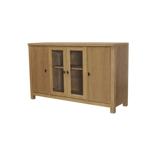 Alpine Furniture - Eleanor Glass & Wood Sideboard - 3466-06 view 1
