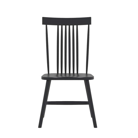 Alpine Furniture - Eleanor Side Chair, Black - 3466BLK-02 view 2