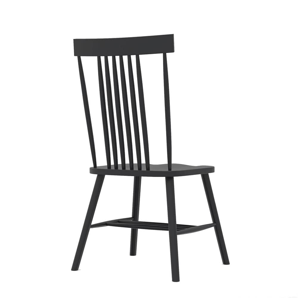 Alpine Furniture - Eleanor Side Chair, Black - 3466BLK-02 view 4