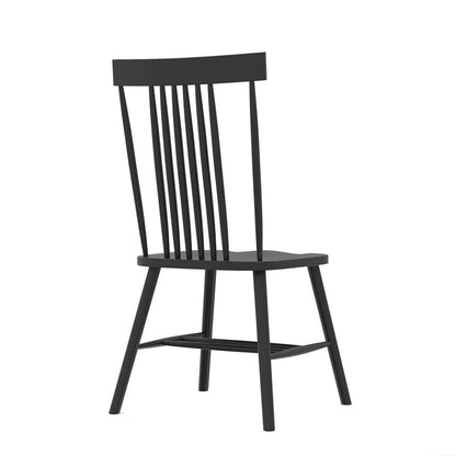 Alpine Furniture - Eleanor Side Chair, Black - 3466BLK-02 view 4
