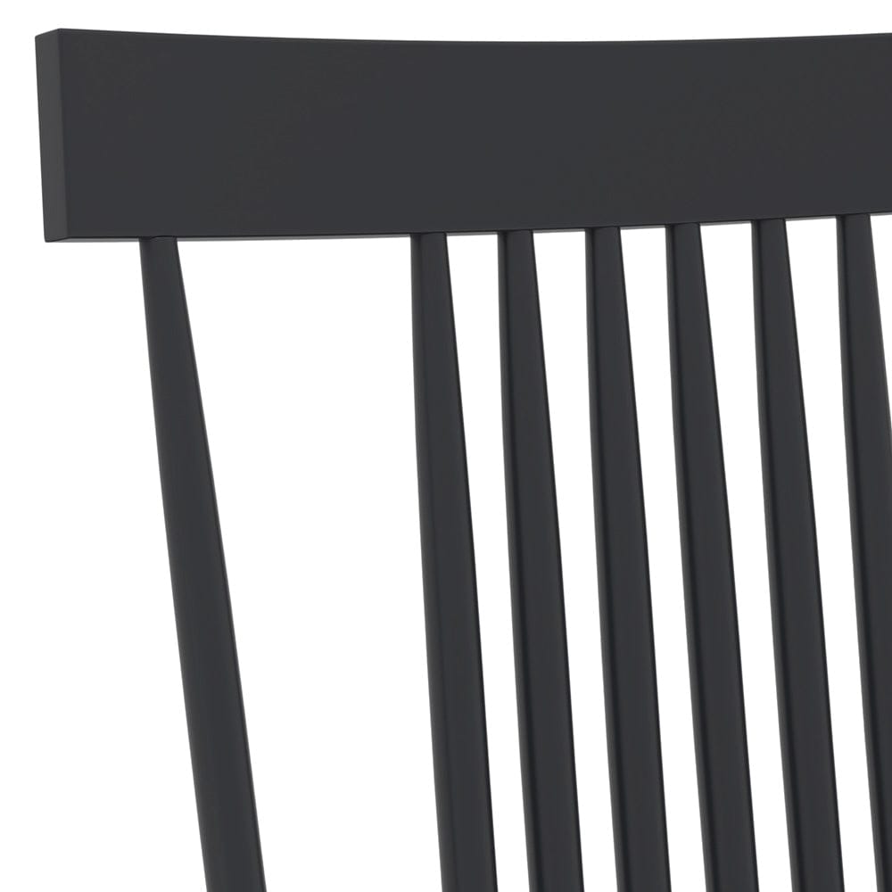 Alpine Furniture - Eleanor Side Chair, Black - 3466BLK-02 view 5