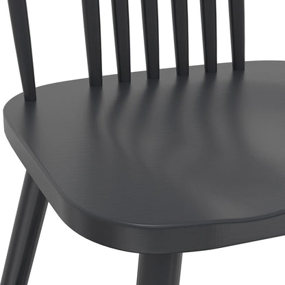 Alpine Furniture - Eleanor Side Chair, Black - 3466BLK-02 view 6