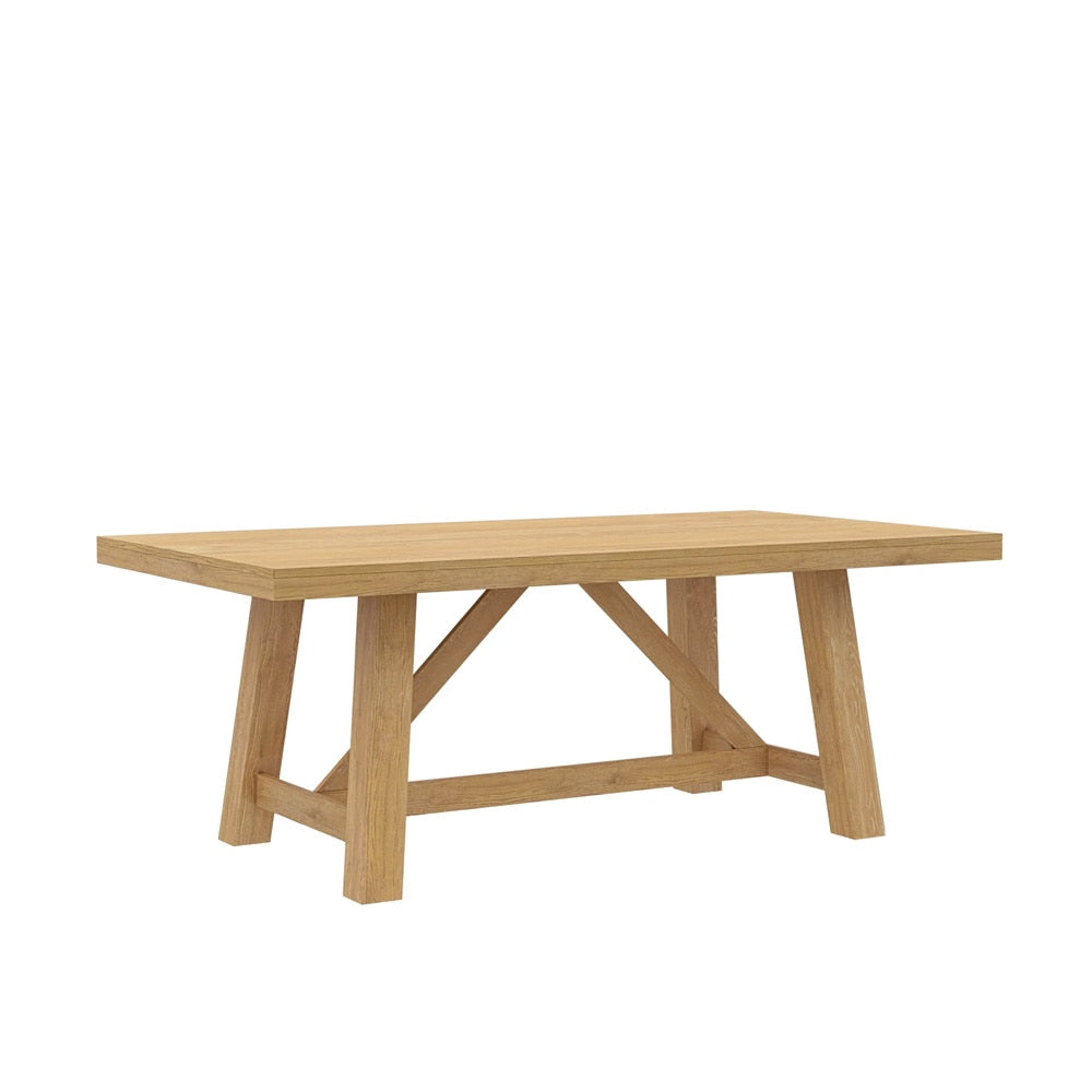 Alpine Furniture - Eleanor Trestle Dining Table, Natural - 3466-01 veiw 1