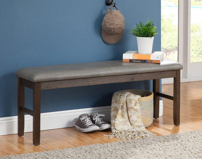 Alpine Furniture - Emery Dining Bench, Walnut - 2929-03 veiw 3