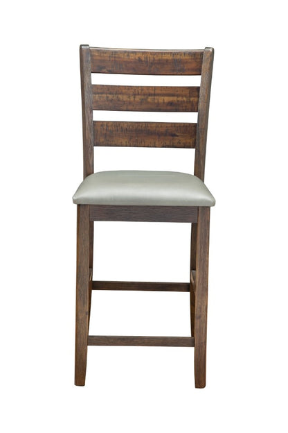 Alpine Furniture - Emery Pub Height Chairs Walnut (Set of 2) - 2929-05 veiw 3