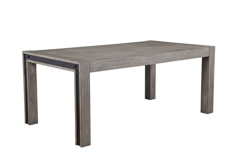 Alpine Furniture - Fallon Solid Pine Dining Table, Gray & Black - 3394-01 veiw 1