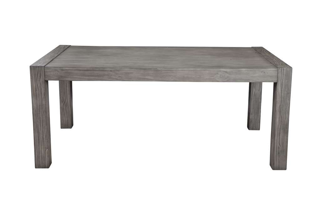 Alpine Furniture - Fallon Solid Pine Dining Table, Gray & Black - 3394-01 veiw 4