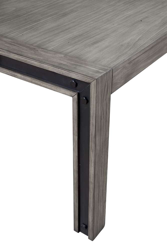Alpine Furniture - Fallon Solid Pine Dining Table, Gray & Black - 3394-01 veiw 6
