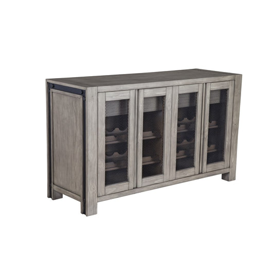 Alpine Furniture - Fallon Solid Pine Sideboard, Gray & Black - 3394-04 view 1