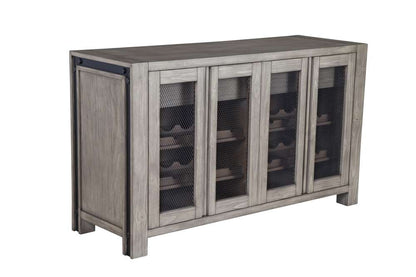Alpine Furniture - Fallon Solid Pine Sideboard, Gray & Black - 3394-04 veiw 2