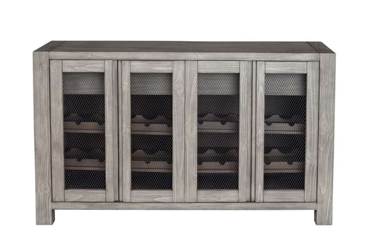 Alpine Furniture - Fallon Solid Pine Sideboard, Gray & Black - 3394-04 veiw 3