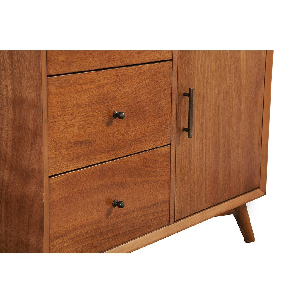 Alpine Furniture - Flynn Accent Cabinet, Acorn - 966-14 view 4
