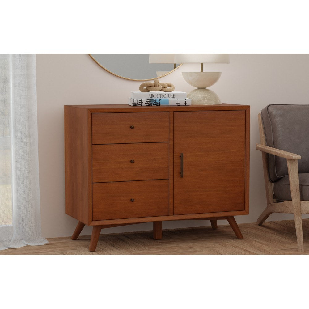 Alpine Furniture - Flynn Accent Cabinet, Acorn - 966-14 view 6