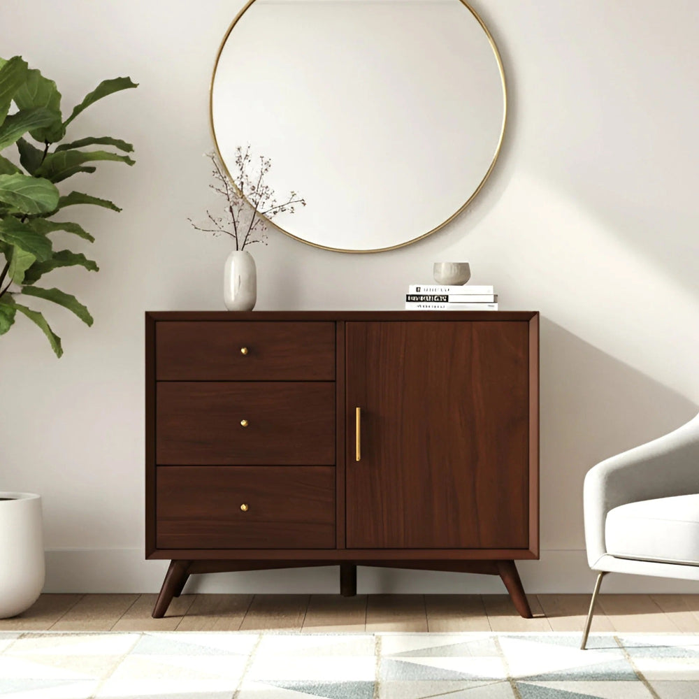 Alpine Furniture - Flynn Accent Cabinet, Walnut - 966WAL-14 view 6