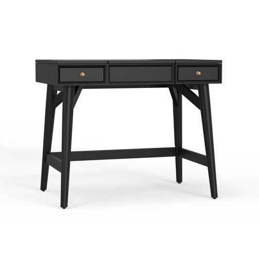 Alpine Furniture - Flynn Bedroom Vanity, Black - 966BLK-19 view 2