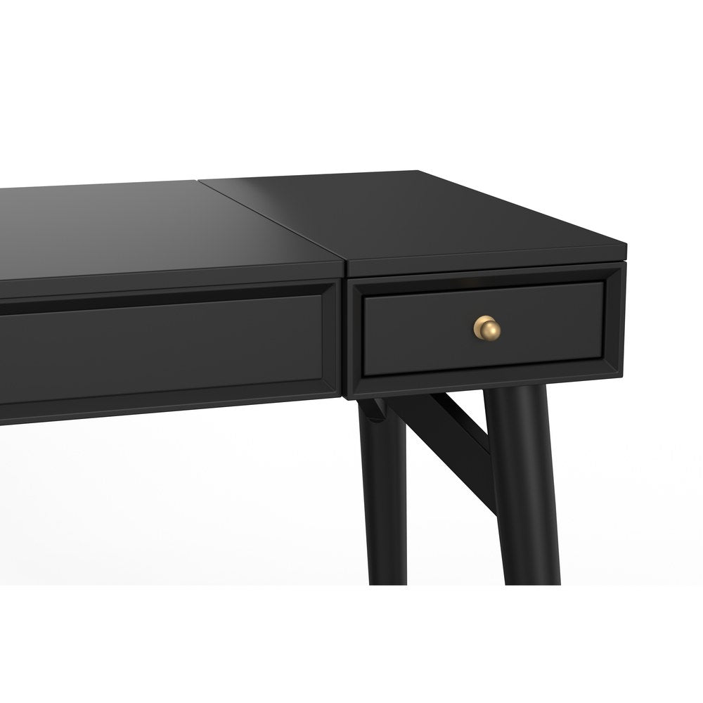 Alpine Furniture - Flynn Bedroom Vanity, Black - 966BLK-19 view 4