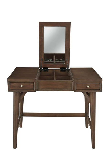Alpine Furniture - Flynn Bedroom Vanity, Walnut - 966WAL-19 veiw 4