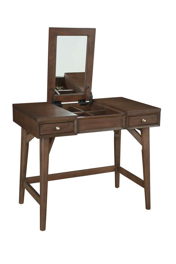 Alpine Furniture - Flynn Bedroom Vanity, Walnut - 966WAL-19 veiw 5