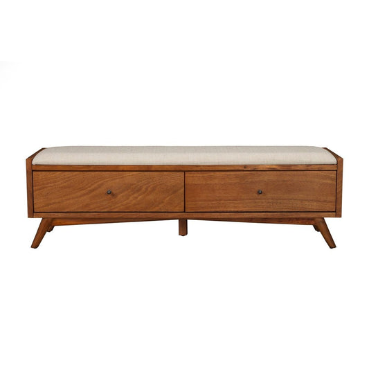 Alpine Furniture - Flynn Bench, Acorn - 966-12 view 4