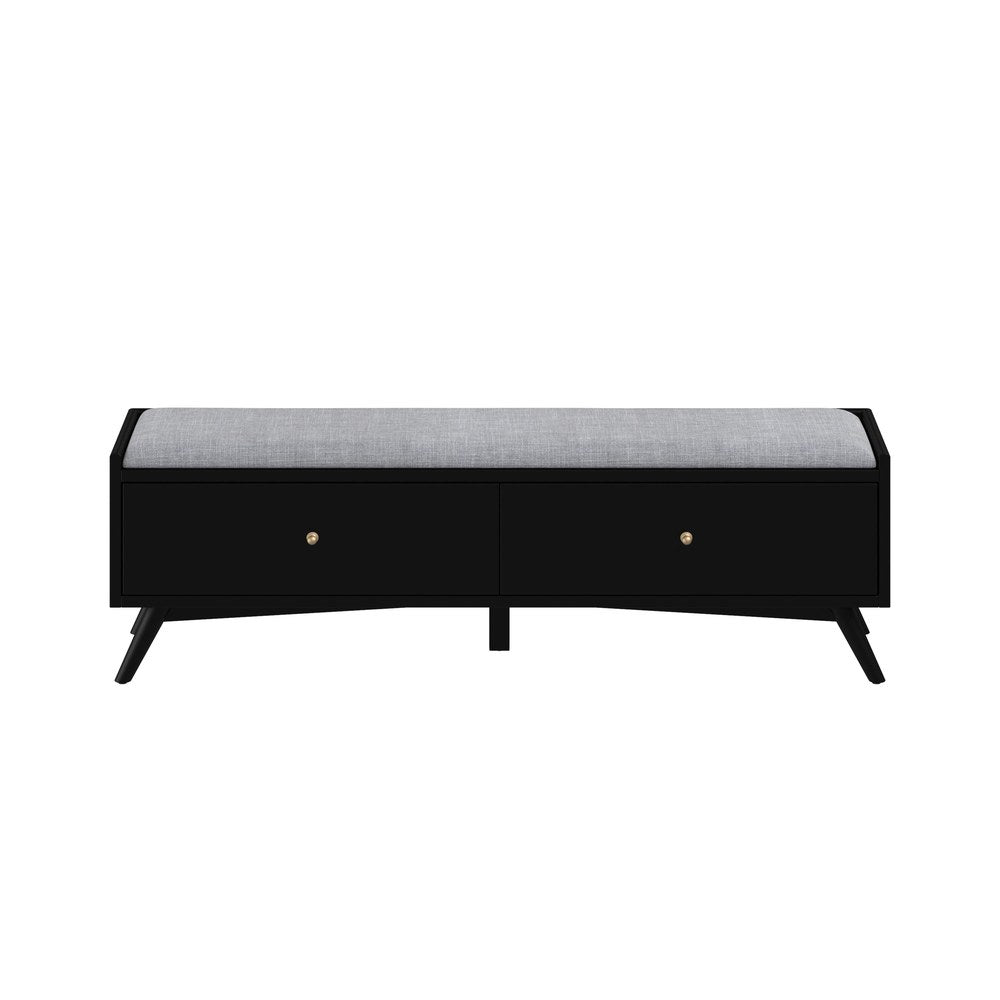 Alpine Furniture - Flynn Bench, Black - 966BLK-12 view 1