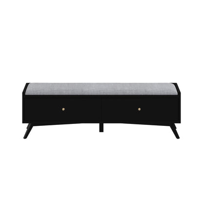 Alpine Furniture - Flynn Bench, Black - 966BLK-12 view 1