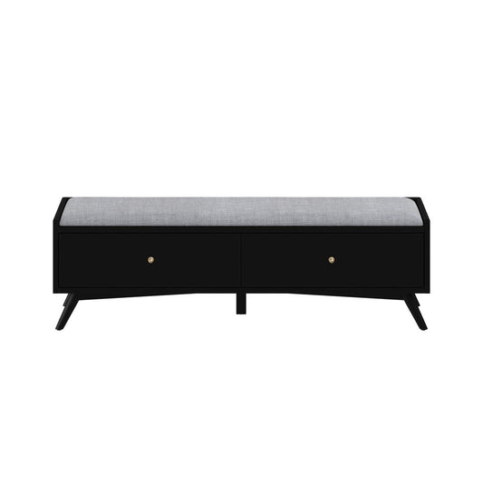 Alpine Furniture - Flynn Bench, Black - 966BLK-12 view 1