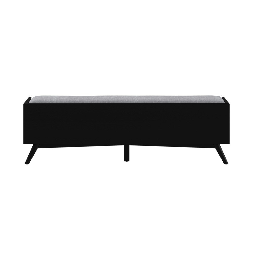 Alpine Furniture - Flynn Bench, Black - 966BLK-12 view 4