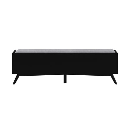 Alpine Furniture - Flynn Bench, Black - 966BLK-12 view 4