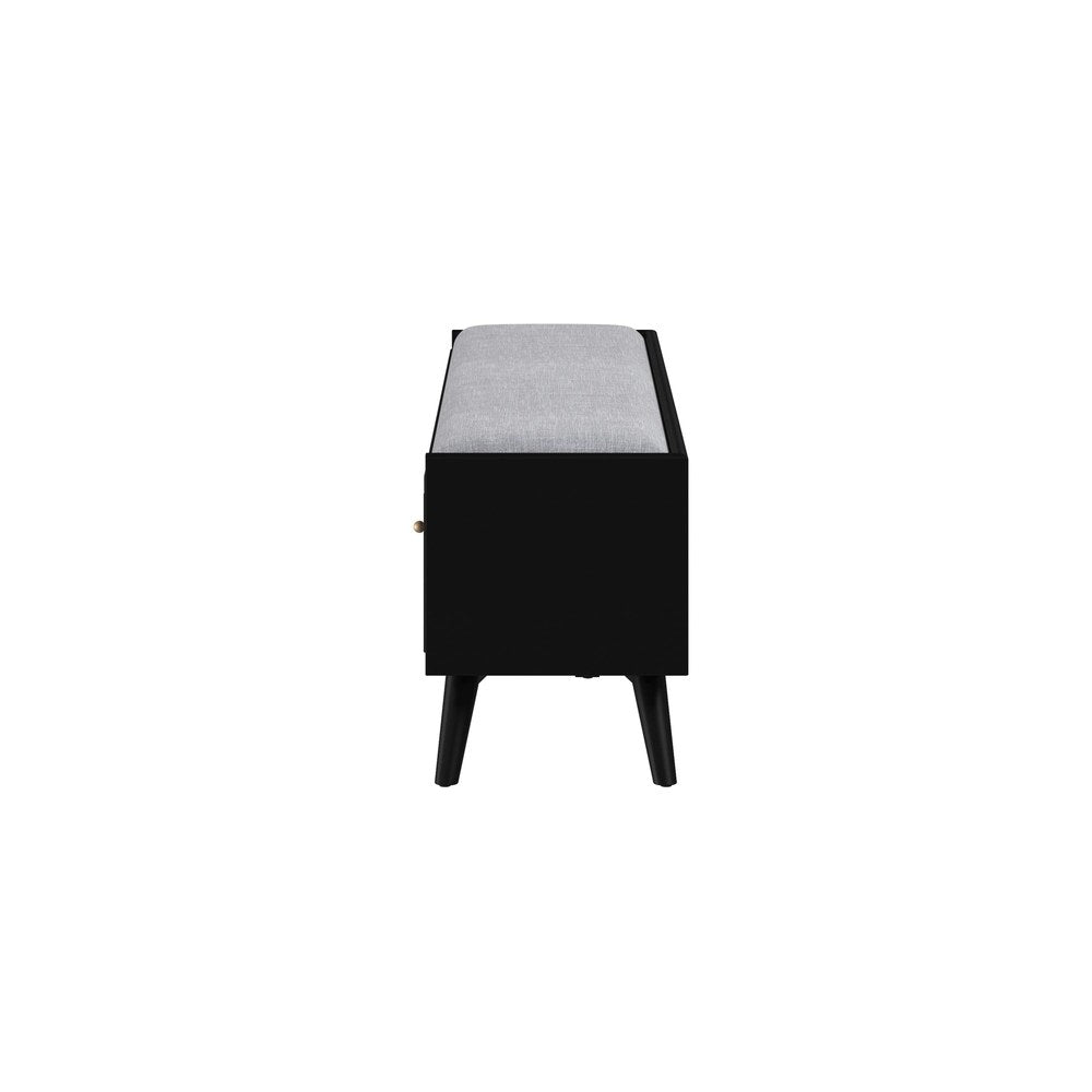Alpine Furniture - Flynn Bench, Black - 966BLK-12 view 5
