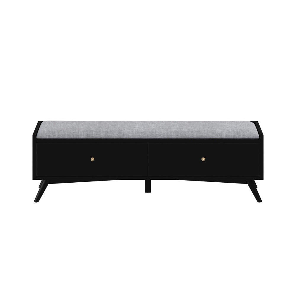 Alpine Furniture - Flynn Bench, Black - 966BLK-12 veiw 1