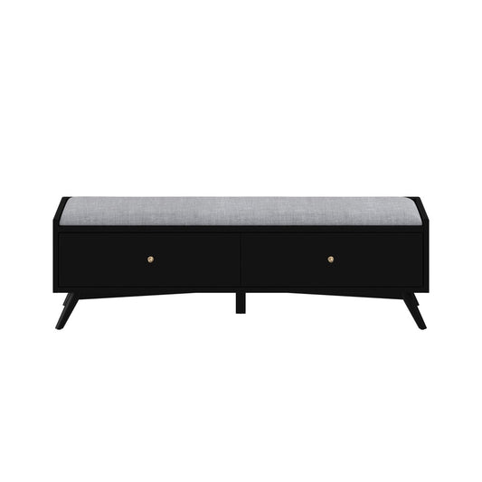 Alpine Furniture - Flynn Bench, Black - 966BLK-12 veiw 1